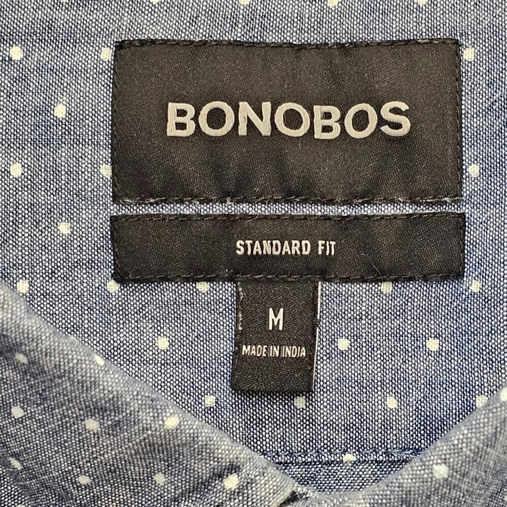 Bonobos Chambray Button Down Standard Fit M - image 4